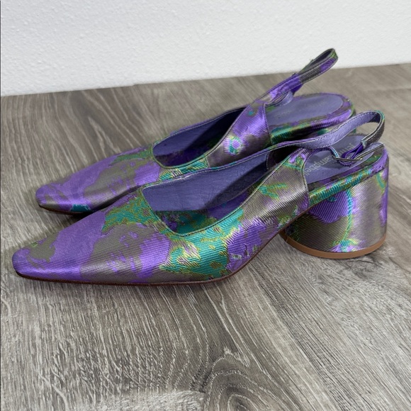 Jeffrey Campbell Shoes - Jeffrey Campbell Iridescent Purple and Green Heels